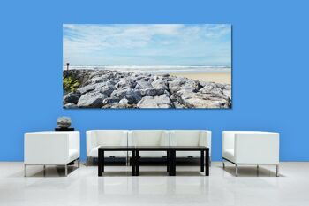 Papier peint : Sur la plage de Mimizan - format paysage 2:1 - nombreuses tailles et matériaux - motif exclusif d'art photo sous forme de toile ou de verre acrylique pour la décoration murale 4