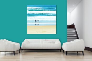 Papier peint : surf - carré 1:1 - nombreuses tailles et matériaux - motif d'art photo exclusif comme image sur toile ou image en verre acrylique pour la décoration murale 5