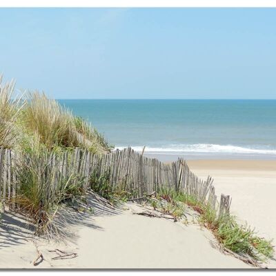 Murale: paesaggio di dune 8 - formato orizzontale 4:3 - molte dimensioni e materiali - esclusivo motivo artistico fotografico come immagine su tela o immagine su vetro acrilico per la decorazione della parete