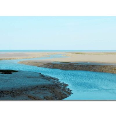 Mural: waterways by the sea - landscape format 2:1 - many sizes & materials - exclusive photo art motif as a canvas picture or acrylic glass picture for wall decoration
