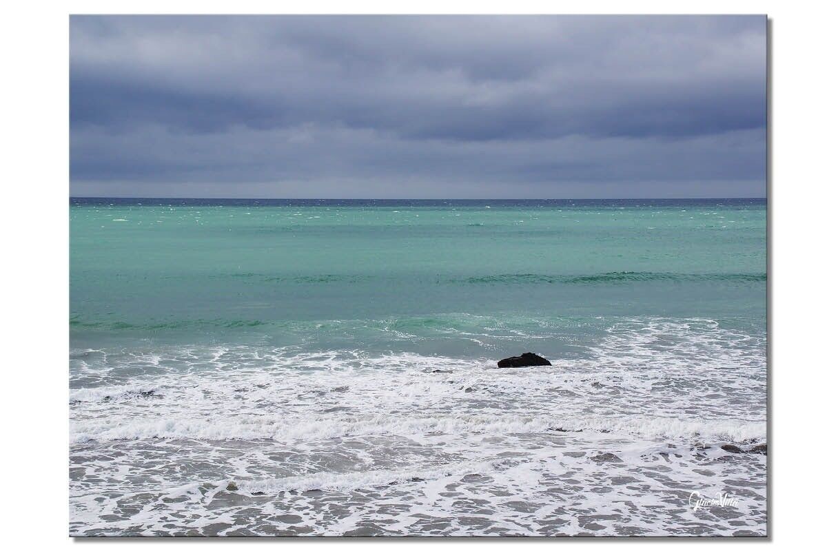 Papier peint : Jeu mural : Jeux de couleurs dans la mer 1 - format paysage 4:3 - nombreuses tailles et matériaux - motif d'art photographique exclusif sous forme de toile ou d'image en verre acrylique pour la décoration murale