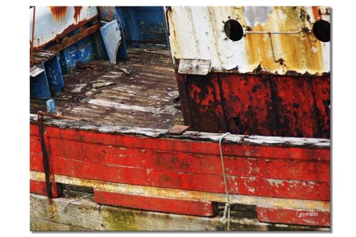 Wandbild: Schiffswrack 1 - Querformat 4:3 - viele Größen & Materialien – Exklusives Fotokunst-Motiv als Leinwandbild oder Acrylglasbild zur Wand-Dekoration