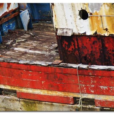 Mural: Shipwreck 1 - formato apaisado 4:3 - muchos tamaños y materiales - motivo de arte fotográfico exclusivo como cuadro de lienzo o cuadro de vidrio acrílico para decoración de paredes