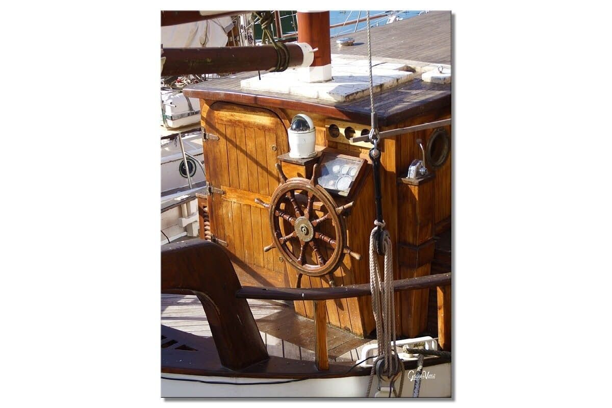 Mural: Sailing ship 6 - portrait format 3:4 - many sizes & materials - exclusive photo art motif as a canvas picture or acrylic glass picture for wall decoration