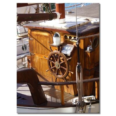 Mural: Sailing ship 6 - portrait format 3:4 - many sizes & materials - exclusive photo art motif as a canvas picture or acrylic glass picture for wall decoration