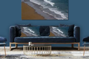 Ensemble de coussins photo décoratifs (2 pièces), motif : surf de la mer 1 - taille : 80 x 40 cm - housse de coussin premium, coussin décoratif, coussin décoratif, coussin photo, housse de coussin 4