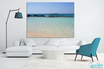 Papier peint : Crète sur la plage d'Elafonissi - format paysage 4:3 - nombreuses tailles et matériaux - motif d'art photographique exclusif sous forme d'image sur toile ou d'image en verre acrylique pour la décoration murale 4