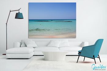 Papier peint : Crète Elafonissi beach idyll - format paysage 4:3 - nombreuses tailles et matériaux - motif d'art photo exclusif comme image sur toile ou image en verre acrylique pour la décoration murale 3