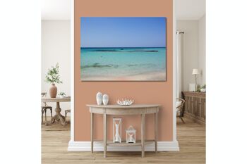 Papier peint : Crète Elafonissi beach idyll - format paysage 4:3 - nombreuses tailles et matériaux - motif d'art photo exclusif comme image sur toile ou image en verre acrylique pour la décoration murale 4