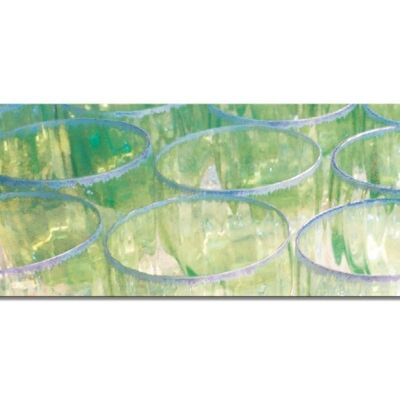 Mural: world of glasses 1 - panorama landscape 3:1 - many sizes & materials - exclusive photo art motif as a canvas picture or acrylic glass picture for wall decoration