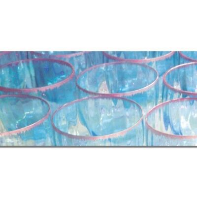 Murale: mondo degli occhiali 2 - paesaggio panoramico 3:1 - molte dimensioni e materiali - esclusivo motivo artistico fotografico come immagine su tela o immagine su vetro acrilico per la decorazione della parete