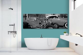 Papier peint : Hot Rods at Key West - Paysage panoramique 3:1 - Nombreuses tailles et matériaux - Motif d'art photographique exclusif sous forme d'image sur toile ou d'image en verre acrylique pour la décoration murale 2