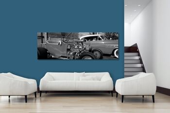 Papier peint : Hot Rods at Key West - Paysage panoramique 3:1 - Nombreuses tailles et matériaux - Motif d'art photographique exclusif sous forme d'image sur toile ou d'image en verre acrylique pour la décoration murale 6