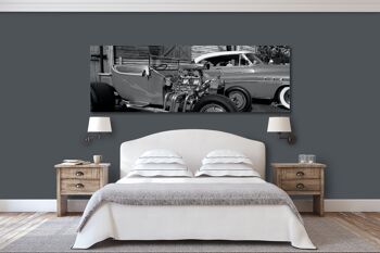 Papier peint : Hot Rods at Key West - Paysage panoramique 3:1 - Nombreuses tailles et matériaux - Motif d'art photographique exclusif sous forme d'image sur toile ou d'image en verre acrylique pour la décoration murale 8