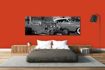 Papier peint : Hot Rods at Key West - Paysage panoramique 3:1 - Nombreuses tailles et matériaux - Motif d'art photographique exclusif sous forme d'image sur toile ou d'image en verre acrylique pour la décoration murale 9