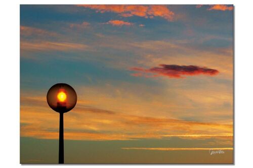 Wandbild: Sonnenuntergang an der Grande Cote - Querformat 4:3 - viele Größen & Materialien – Exklusives Fotokunst-Motiv als Leinwandbild oder Acrylglasbild zur Wand-Dekoration