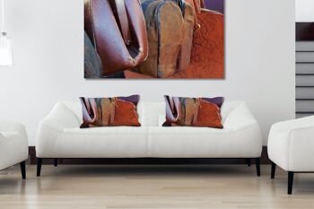 Ensemble de coussins photo décoratifs (2 pièces), motif : amour des sacs - taille : 80 x 40 cm - housse de coussin premium, coussin décoratif, coussin décoratif, coussin photo, housse de coussin 4