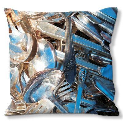 Decorative photo cushion set (2 pieces), motif: fine & noble 4 - size: 40 x 40 cm - premium cushion cover, decorative cushion, decorative cushion, photo cushion, cushion cover