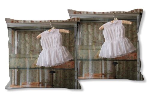 Deko-Foto-Kissen Set (2 Stk.), Motiv: Romantik pur - Größe: 40 x 40 cm - Premium Kissenhülle, Zierkissen, Dekokissen, Fotokissen, Kissenbezug