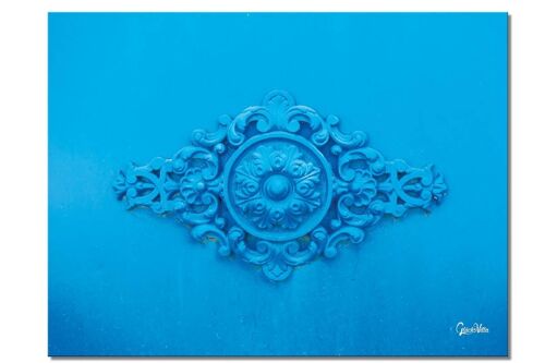 Wandbild: Bleu - Ornamente 1 - Querformat 4:3 - viele Größen & Materialien – Exklusives Fotokunst-Motiv als Leinwandbild oder Acrylglasbild zur Wand-Dekoration