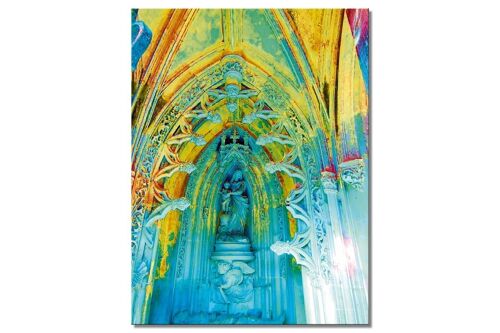 Wandbild: In der Kapelle 1 - Hochformat 3:4 - viele Größen & Materialien – Exklusives Fotokunst-Motiv als Leinwandbild oder Acrylglasbild zur Wand-Dekoration