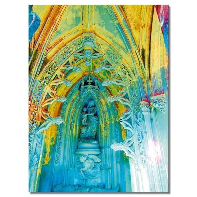 Murale: Nella cappella 1 - formato verticale 3:4 - molte dimensioni e materiali - esclusivo motivo artistico fotografico come immagine su tela o immagine su vetro acrilico per la decorazione murale