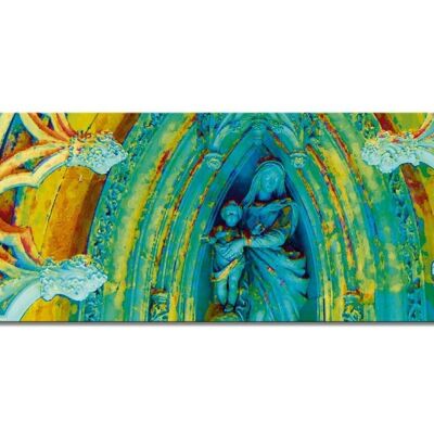 Mural: In the chapel 3 - panorama landscape 3:1 - many sizes & materials - exclusive photo art motif as a canvas picture or acrylic glass picture for wall decoration