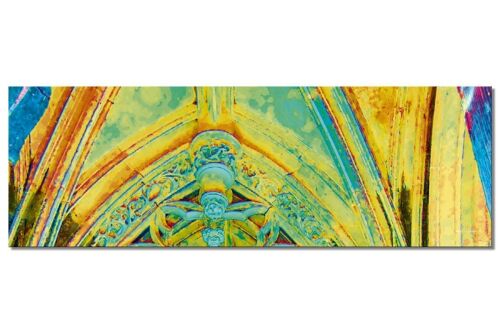 Wandbild: In der Kapelle 4 - Panorama quer 3:1 - viele Größen & Materialien – Exklusives Fotokunst-Motiv als Leinwandbild oder Acrylglasbild zur Wand-Dekoration