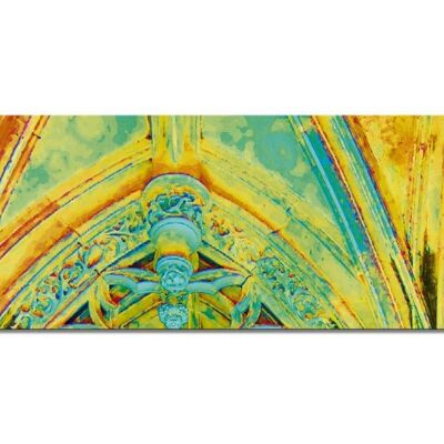 Mural: In the chapel 4 - panorama landscape 3:1 - many sizes & materials - exclusive photo art motif as a canvas picture or acrylic glass picture for wall decoration