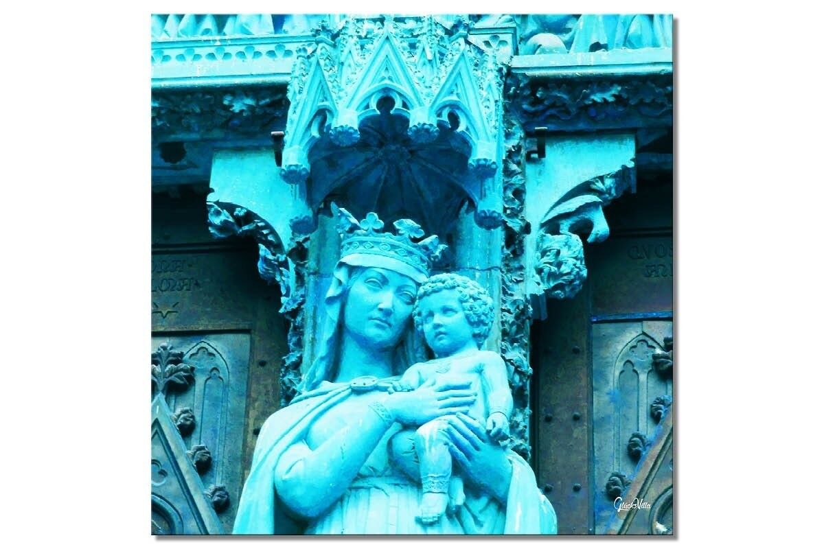 Mural: sacred 5 - square 1:1 - many sizes & materials - exclusive photo art motif as a canvas picture or acrylic glass picture for wall decoration