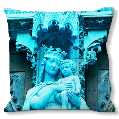 Decorative photo cushion set (2 pieces), motif: sacred 5 - size: 40 x 40 cm - premium cushion cover, decorative cushion, decorative cushion, photo cushion, cushion cover