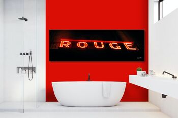 Papier peint : Luminous rouge - panorama sur 3:1 - nombreuses tailles et matériaux - motif exclusif d'art photo sous forme d'image sur toile ou d'image en verre acrylique pour la décoration murale 2