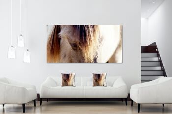 Ensemble de coussins photo décoratifs (2 pièces), motif : cheval sauvage 2 - taille : 40 x 40 cm - housse de coussin premium, coussin décoratif, coussin décoratif, coussin photo, housse de coussin 5