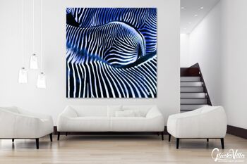 Papier peint : Zebra love 2 - carré 1:1 - nombreuses tailles et matériaux - motif d'art photographique exclusif sous forme d'image sur toile ou d'image en verre acrylique pour la décoration murale 3