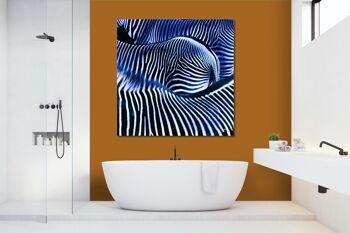 Papier peint : Zebra love 2 - carré 1:1 - nombreuses tailles et matériaux - motif d'art photographique exclusif sous forme d'image sur toile ou d'image en verre acrylique pour la décoration murale 7