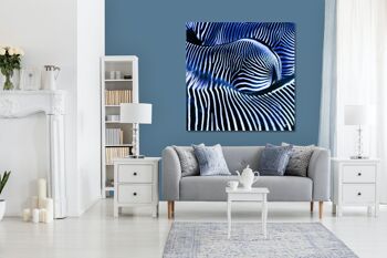 Papier peint : Zebra love 2 - carré 1:1 - nombreuses tailles et matériaux - motif d'art photographique exclusif sous forme d'image sur toile ou d'image en verre acrylique pour la décoration murale 11