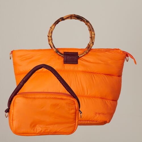 DANA BOLSO ACOLCHADO 2 EN 1 NARANJA - Modelo 1