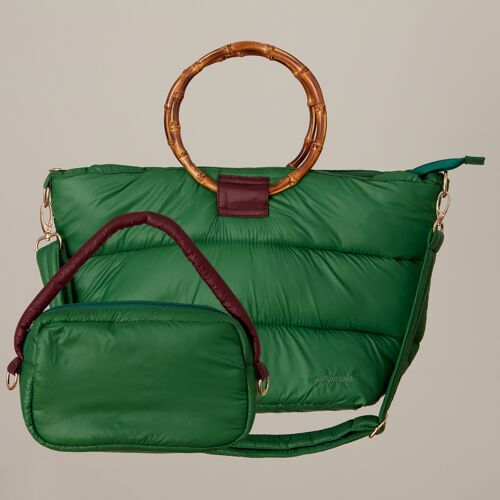 DANA BOLSO ACOLCHADO 2 EN 1 VERDE