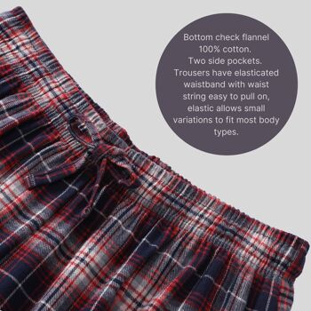 SaneShoppe Haut en molleton à manches longues pour hommes 100% coton Ensembles de pyjamas Loungewear -L, Bleu-137 3