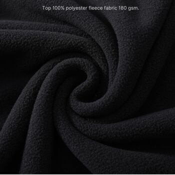 SaneShoppe Haut en molleton à manches longues pour hommes 100% coton Ensembles de pyjamas Loungewear -XXL, Noir-143 5