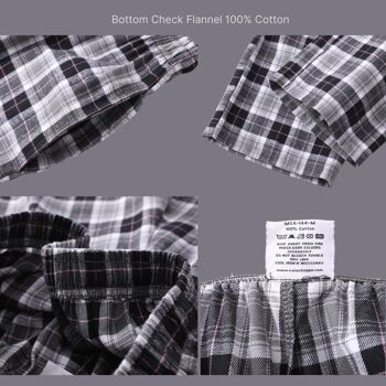 SaneShoppe Haut en molleton à manches longues pour hommes 100% coton Ensembles de pyjamas Loungewear -L, Gris-145 5