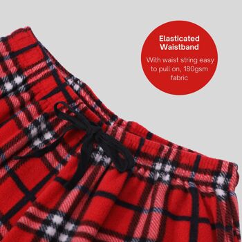 SaneShoppe Pantalon de pyjama en polaire thermique pour homme Pantalon d'hiver -M, Rouge-306 4