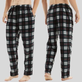 SaneShoppe Pantalon de pyjama en polaire thermique pour homme Pantalon d'hiver -M, Noir-311 6