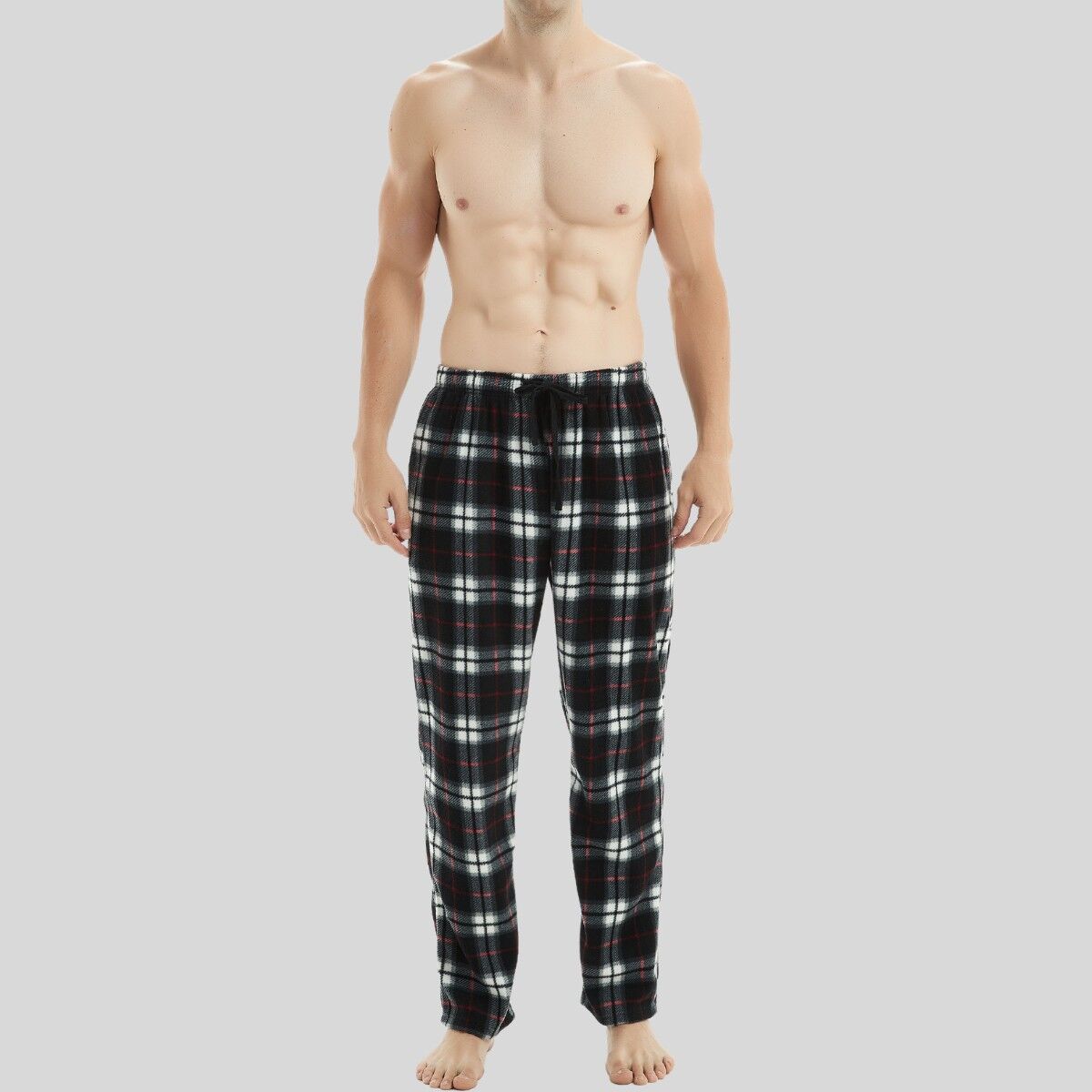 Fleece mens lounge online pants