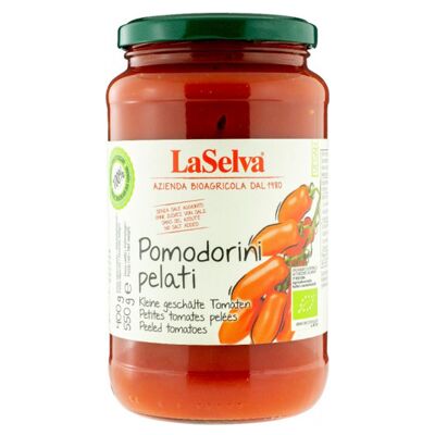 Tomates cherry pelados ecológicos LaSelva (550g)
