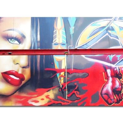 Mural: Graffiti 2 - landscape format 2:1 - many sizes & materials - exclusive photo art motif as a canvas picture or acrylic glass picture for wall decoration