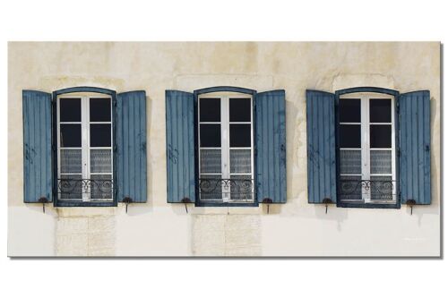 Wandbild: Französische Fenster 1 - Querformat 2:1 - viele Größen & Materialien – Exklusives Fotokunst-Motiv als Leinwandbild oder Acrylglasbild zur Wand-Dekoration