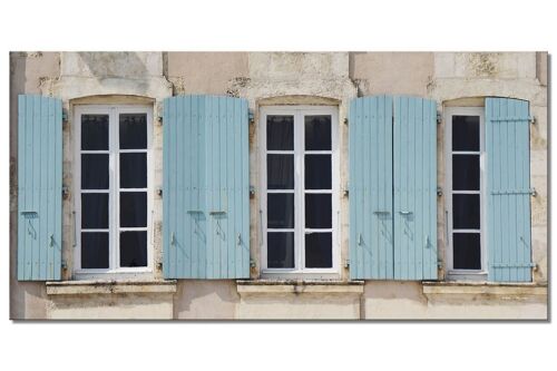 Wandbild: Französische Fenster 2 - Querformat 2:1 - viele Größen & Materialien – Exklusives Fotokunst-Motiv als Leinwandbild oder Acrylglasbild zur Wand-Dekoration