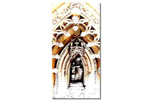 Wandbild: In der Kapelle 9 - Hochformat 1:2 - viele Größen & Materialien – Exklusives Fotokunst-Motiv als Leinwandbild oder Acrylglasbild zur Wand-Dekoration