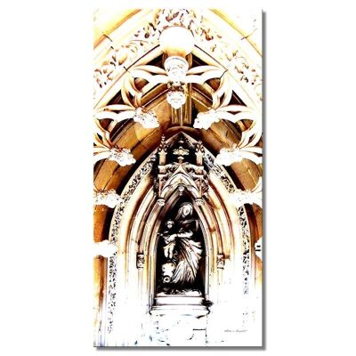 Mural: En la capilla 9 - formato de retrato 1:2 - muchos tamaños y materiales - motivo de arte fotográfico exclusivo como cuadro de lienzo o cuadro de vidrio acrílico para decoración de paredes